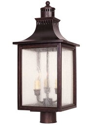 Monte Grande Post Lantern in English Bronze.